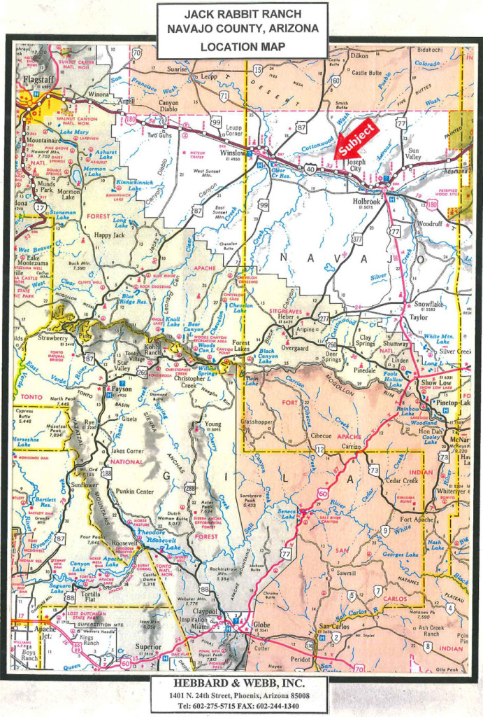 Jack Rabbit Ranch Location Map | Hebbard & Webb- Ranch, Farm, Land Sales