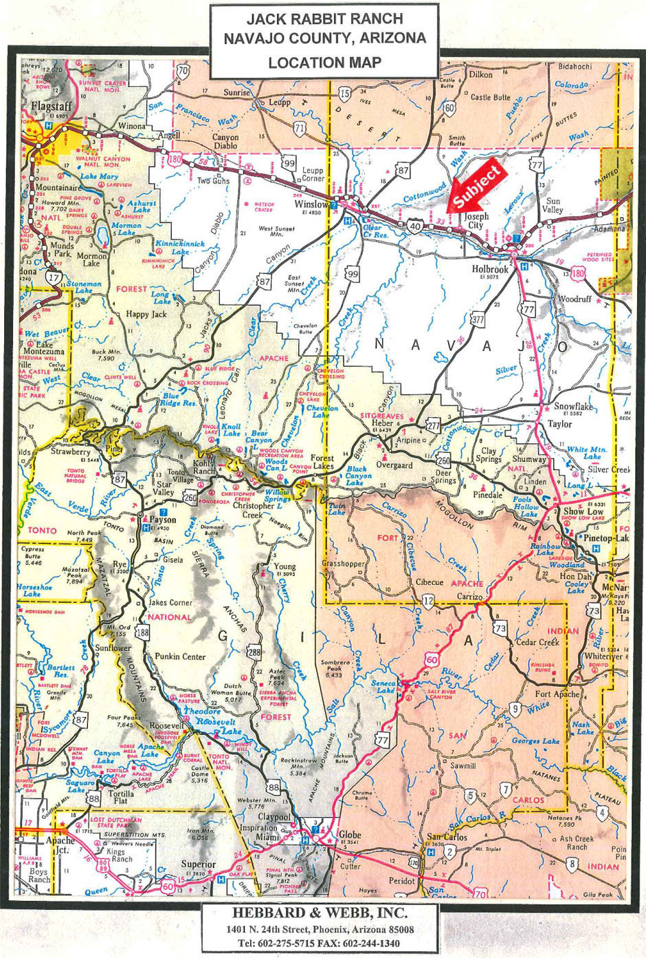 Jack Rabbit Ranch Location Map