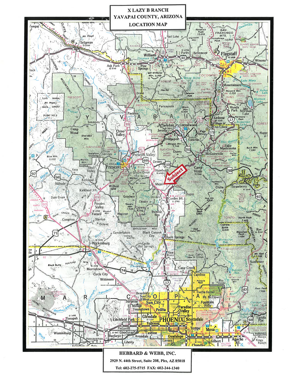 Cross Y aerial map