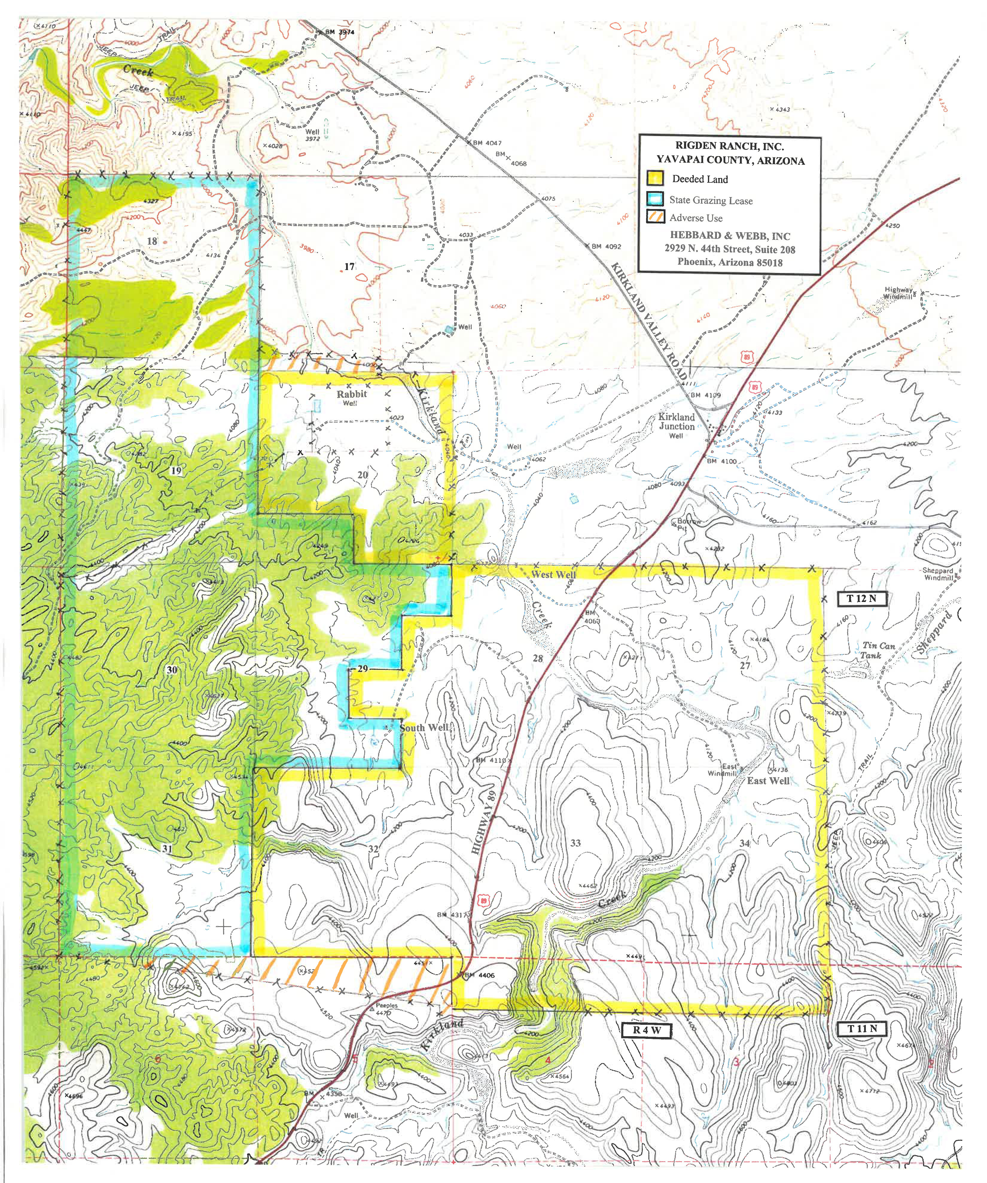 Cross Y aerial map